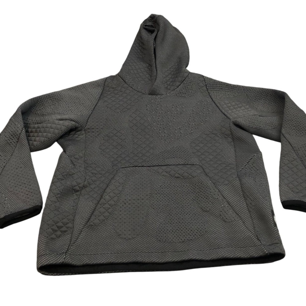 Rip Curl x BYBORRE Hoodie Mens‎ XS Gray Textured Knit Pullover Sweatshirt